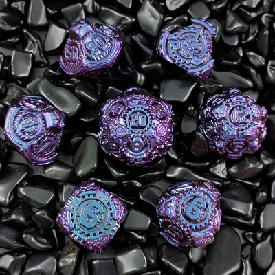 Metal Gear Dice Set DND Dungeons and Dragons TRPG Tableau de dés polyédrique D6