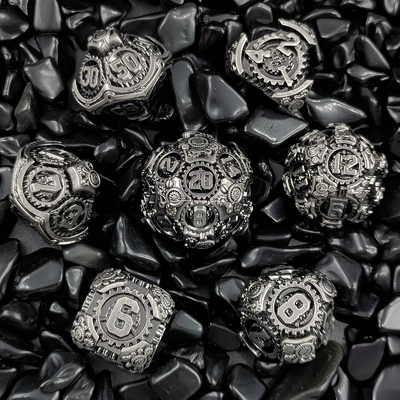 Metal Gear Dice Set DND Dungeons and Dragons TRPG Tableau de dés polyédrique D6