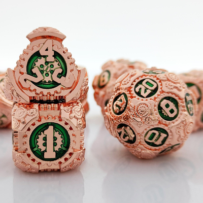Metal Gear Dice Set DND Dungeons and Dragons TRPG Tableau de dés polyédrique D6