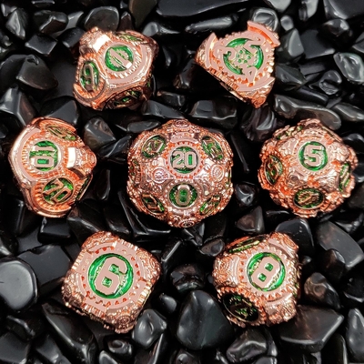 Metal Gear Dice Set DND Dungeons and Dragons TRPG Tableau de dés polyédrique D6