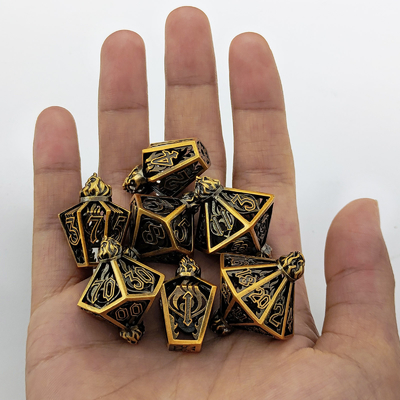 Cage d'oiseau creux multi-face dés métalliques de Bade Gate Donjon et DND#RPG