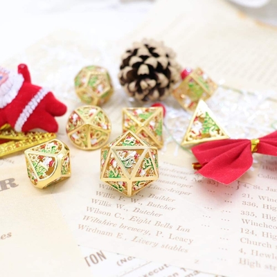 Noël Hollow Multi Noodle dés métalliques numériques DND Dragon et Donjon