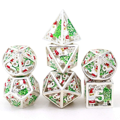 Noël Hollow Multi Noodle dés métalliques numériques DND Dragon et Donjon