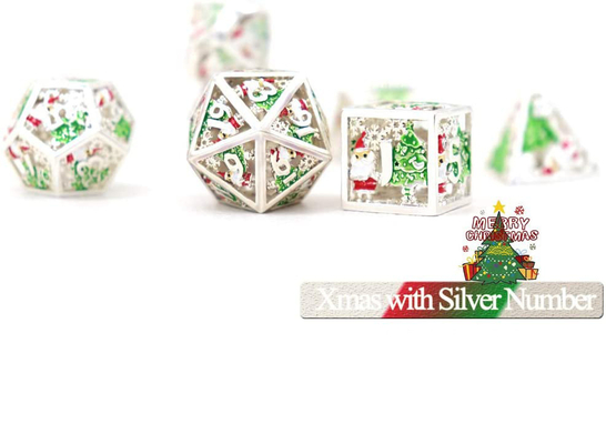 Noël Hollow Multi Noodle dés métalliques numériques DND Dragon et Donjon