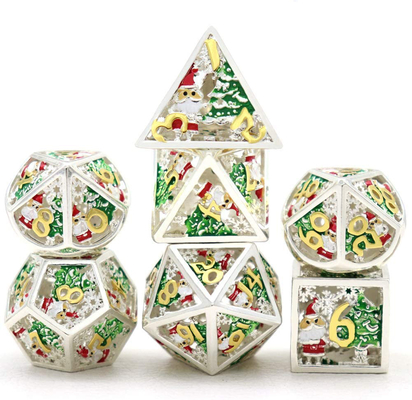 Noël Hollow Multi Noodle dés métalliques numériques DND Dragon et Donjon