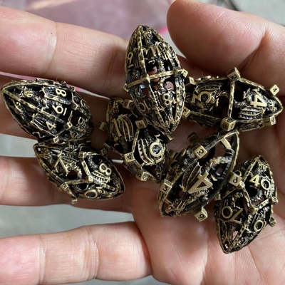 Créatif Rugby Thème Metal Hollow RPG jeu de dés Dragon et Donjon DND