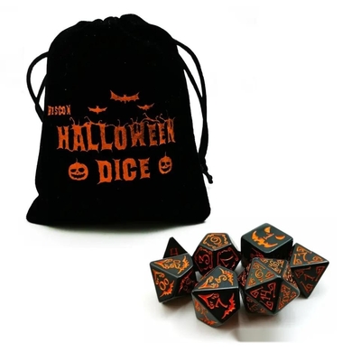 Réglage des dés en résine polymodial 7PCS RPG D4 D6 D8 D10 D12 D20 D20