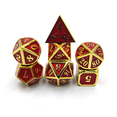 DND RPG Mini Metal Dice Jeu de groupe pour jeux de société Multi -Face