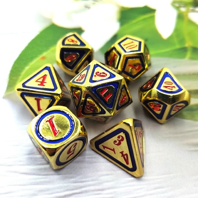 DND RPG Solid Metal Dice Suits Technologie de natation électrique Terre errante