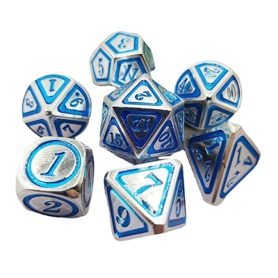 DND RPG Solid Metal Dice Suits Technologie de natation électrique Terre errante