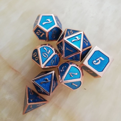 Ensemble de dés en métal massif, porte pour hommes, Cruch DND RPG