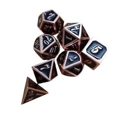 Ensemble de dés en métal massif, porte pour hommes, Cruch DND RPG