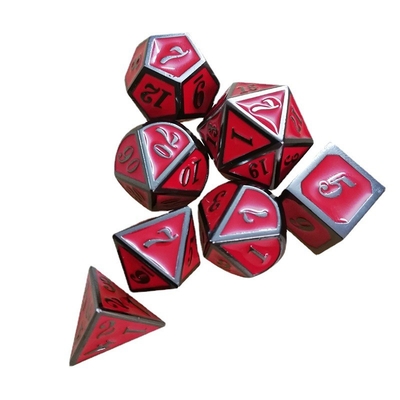Ensemble de dés en métal massif, porte pour hommes, Cruch DND RPG