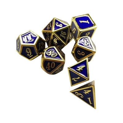 Ensemble de dés en métal massif, porte pour hommes, Cruch DND RPG