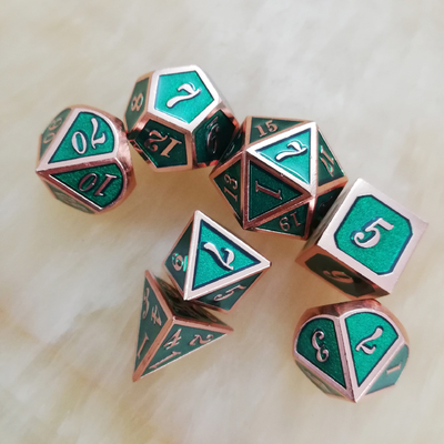 Ensemble de dés en métal massif, porte pour hommes, Cruch DND RPG