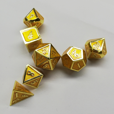 Ensemble de dés en métal massif, porte pour hommes, Cruch DND RPG