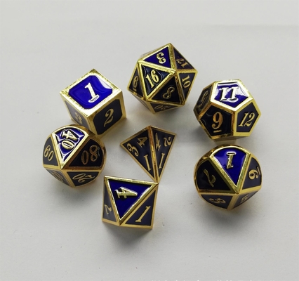 Ensemble de dés en métal massif, porte pour hommes, Cruch DND RPG