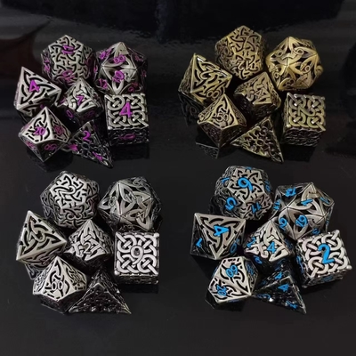 Jeu de société interdépendant DND RPG en dés métalliques Dragon et Underground City