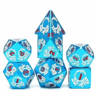 jeu de dés en métal massif à facettes multiples