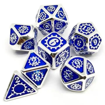 Jeu de société de dés en métal en couleur Kuusu DND RPG