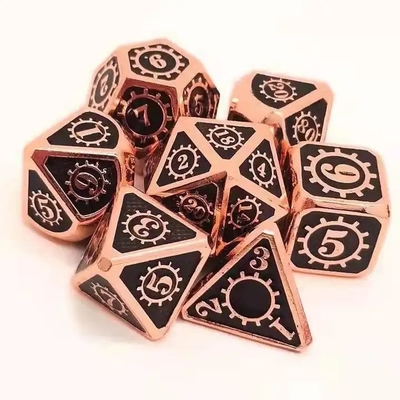 Jeu de société de dés en métal en couleur Kuusu DND RPG