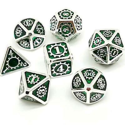 Jeu de société de dés en métal en couleur Kuusu DND RPG