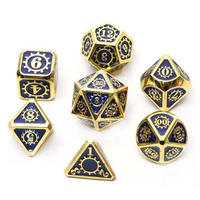 Jeu de société de dés en métal en couleur Kuusu DND RPG