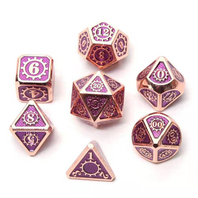 Jeu de société de dés en métal en couleur Kuusu DND RPG