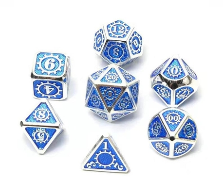 Jeu de société de dés en métal en couleur Kuusu DND RPG