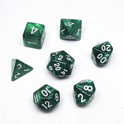 Ensemble de dés en résine de couleur poly # Rpg # Dnd # Coc Marbre motif Preminum et luxe