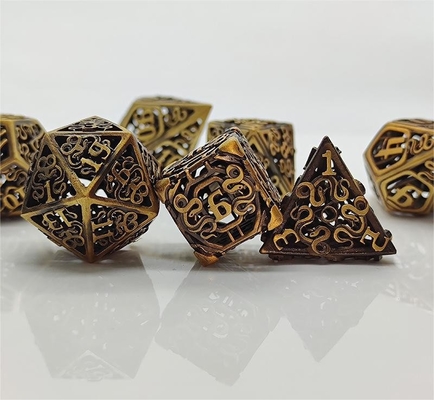 Chongtian Snake jeu de dés en métal creux multi-facettes