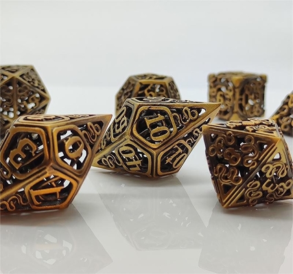 Chongtian Snake jeu de dés en métal creux multi-facettes
