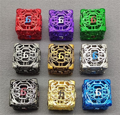 Chongtian Snake jeu de dés en métal creux multi-facettes