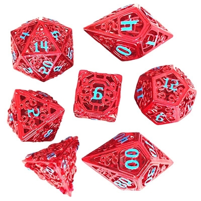 Chongtian Snake jeu de dés en métal creux multi-facettes