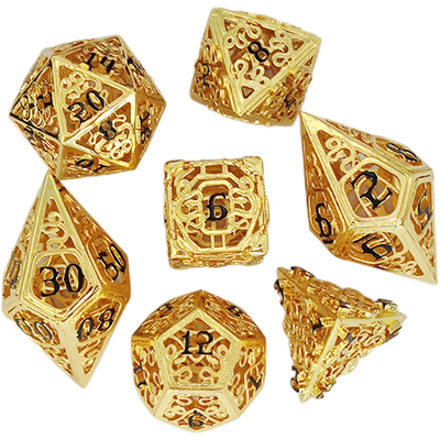 Chongtian Snake jeu de dés en métal creux multi-facettes
