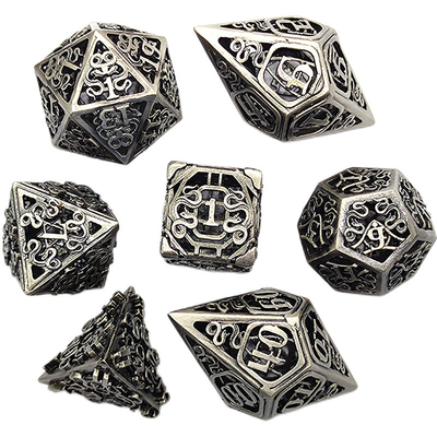 Chongtian Snake jeu de dés en métal creux multi-facettes