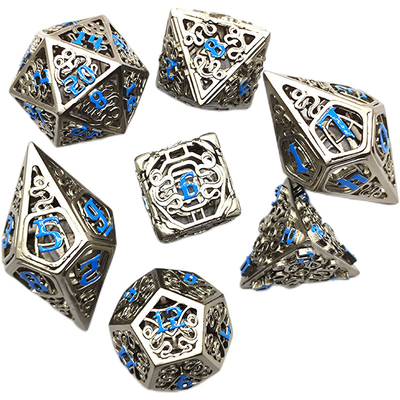 Chongtian Snake jeu de dés en métal creux multi-facettes