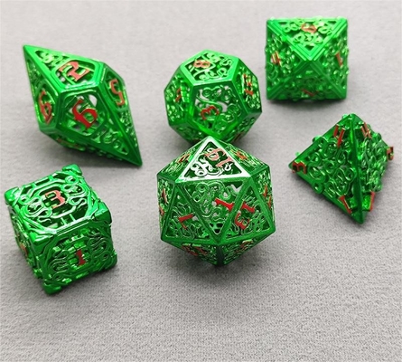 Chongtian Snake jeu de dés en métal creux multi-facettes