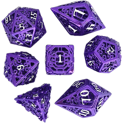 Chongtian Snake jeu de dés en métal creux multi-facettes