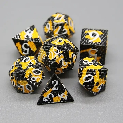 Jeu de bureau multi-faces Python Texture Metal Dice