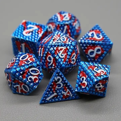 Jeu de bureau multi-faces Python Texture Metal Dice