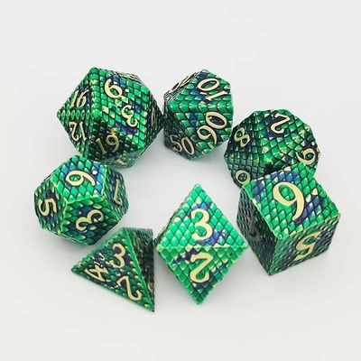Jeu de bureau multi-faces Python Texture Metal Dice