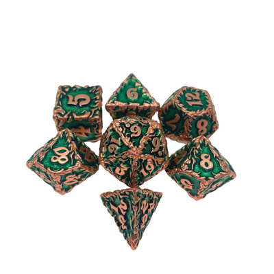 Red Tree Vine Metal Multi -Face Dice Collection Jeu de bureau Dnd&amp;Rpg&amp;Coc