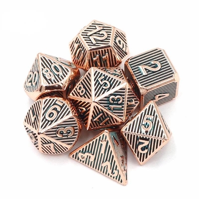 Jeu de bureau en métal vertical à plusieurs visages Dnd Rpg Coc Couleur bronze