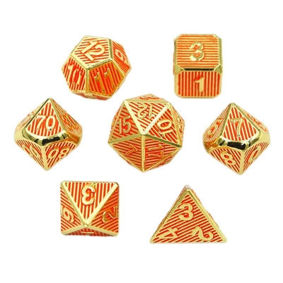 Jeu de bureau en métal vertical à plusieurs visages Dnd Rpg Coc Couleur bronze