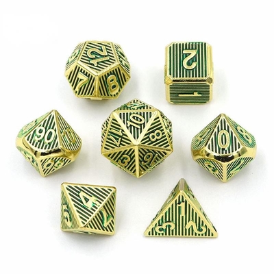 Jeu de bureau en métal vertical à plusieurs visages Dnd Rpg Coc Couleur bronze