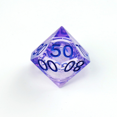 Pourpre sable de flux blanc nombre de ciel résine multi-facettes jeu de dés suite dragon and dungeon city dnd dés