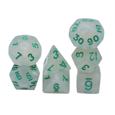 Dose à base de résine de cristal lisse RPG Dose artisanale Dose polyédrique de résine