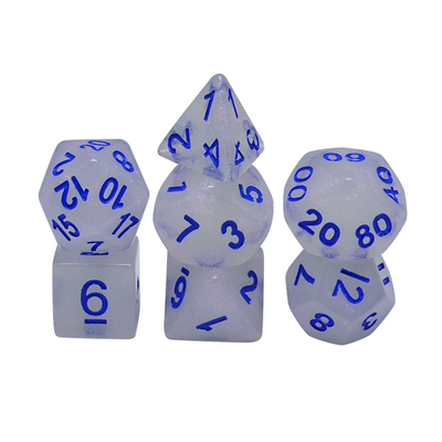 Dose à base de résine de cristal lisse RPG Dose artisanale Dose polyédrique de résine