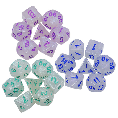 Dose à base de résine de cristal lisse RPG Dose artisanale Dose polyédrique de résine